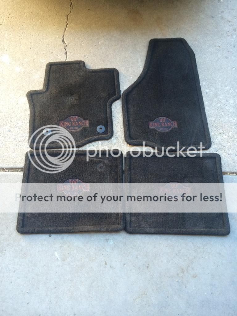 Factory King Ranch Floor Mats Ford Powerstroke Diesel Forum
